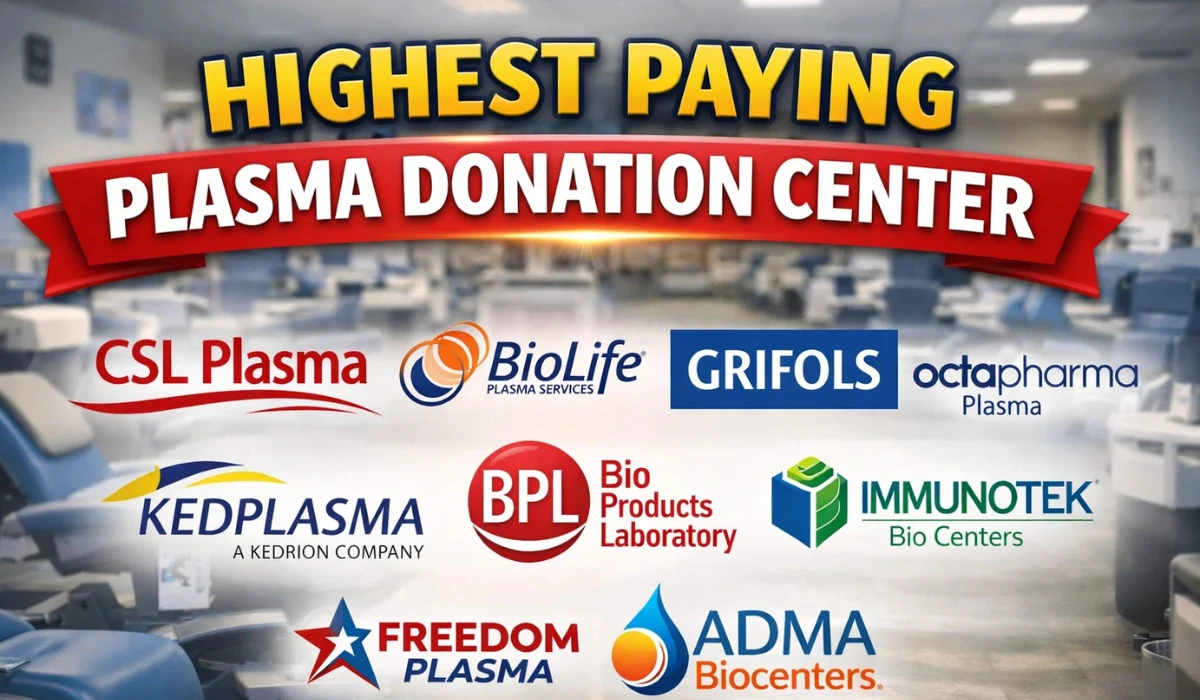 highest paying plasma donation center