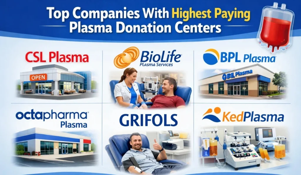 highest paying plasma donation center